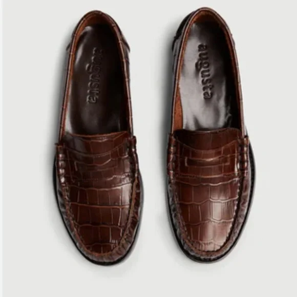 Augusta the Brand Zoe Croc Effect Loafer - Picture 8 of 9